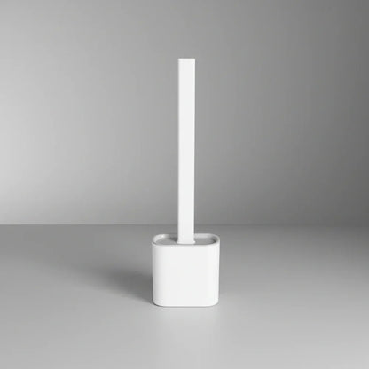 Flexible Silicone Toilet Brush with Wall-Mounted Holder, Hygienic Design