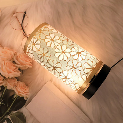 Floral USB-Powered Table Lamp with Warm Ambient Glow