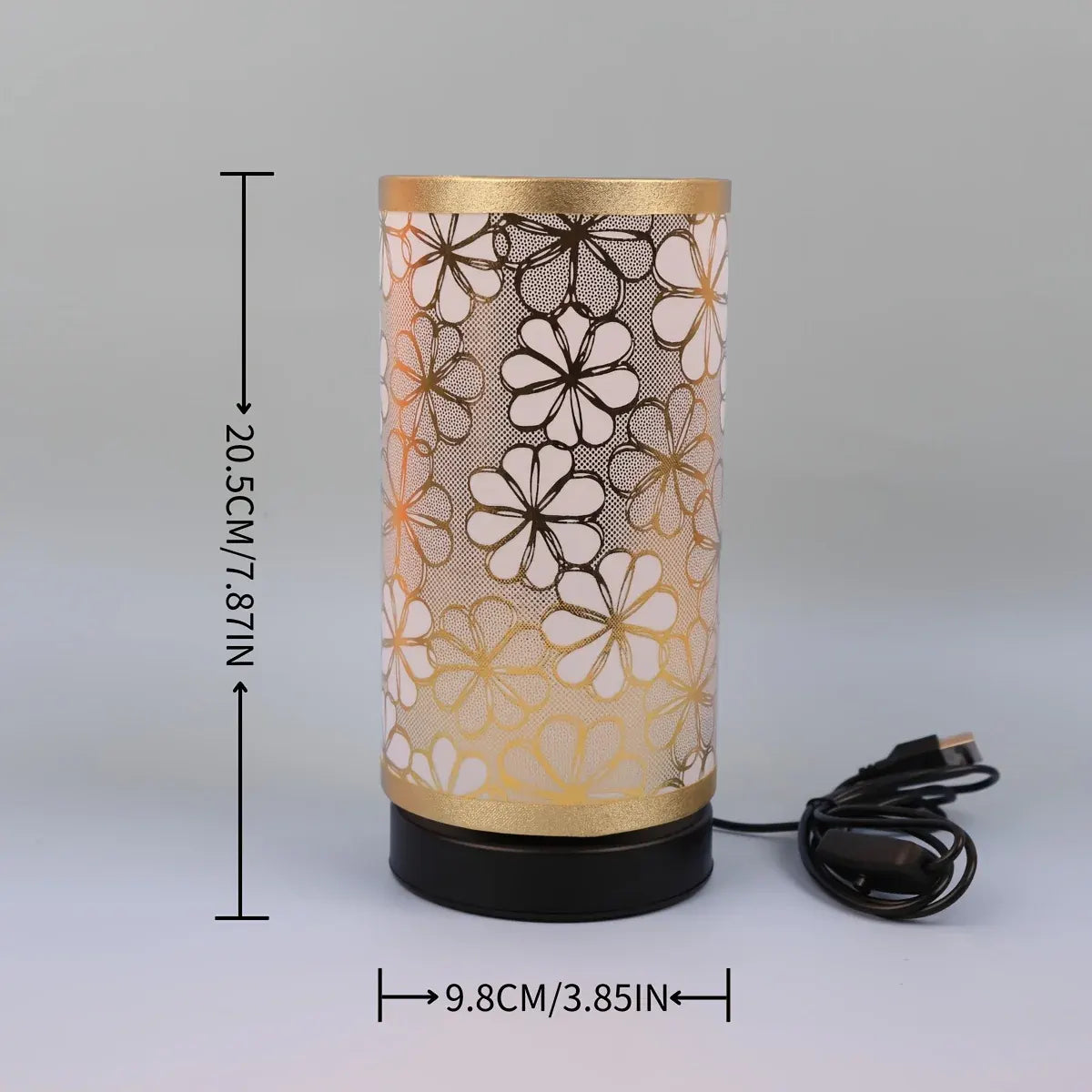 Floral USB-Powered Table Lamp with Warm Ambient Glow
