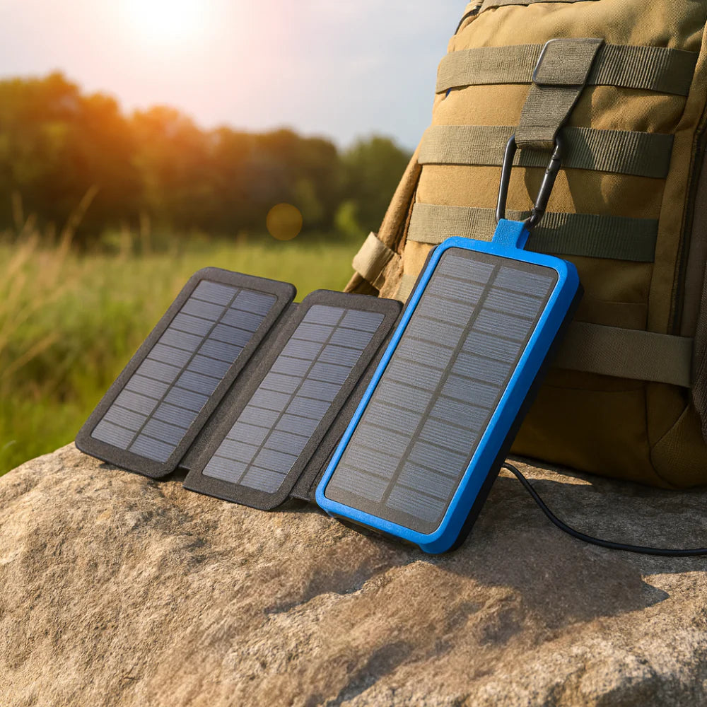 Foldable Solar Panel Portable Power Bank Charger