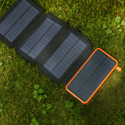 Foldable Solar Panel Portable Power Bank Charger