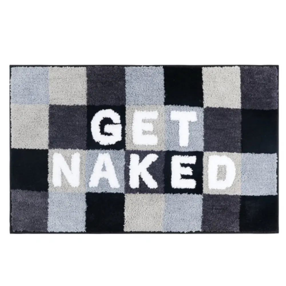 "Get Naked" Humorous Bathroom Mat