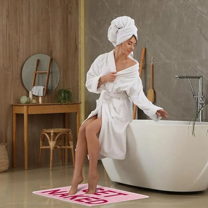 "Get Naked" Humorous Bathroom Mat