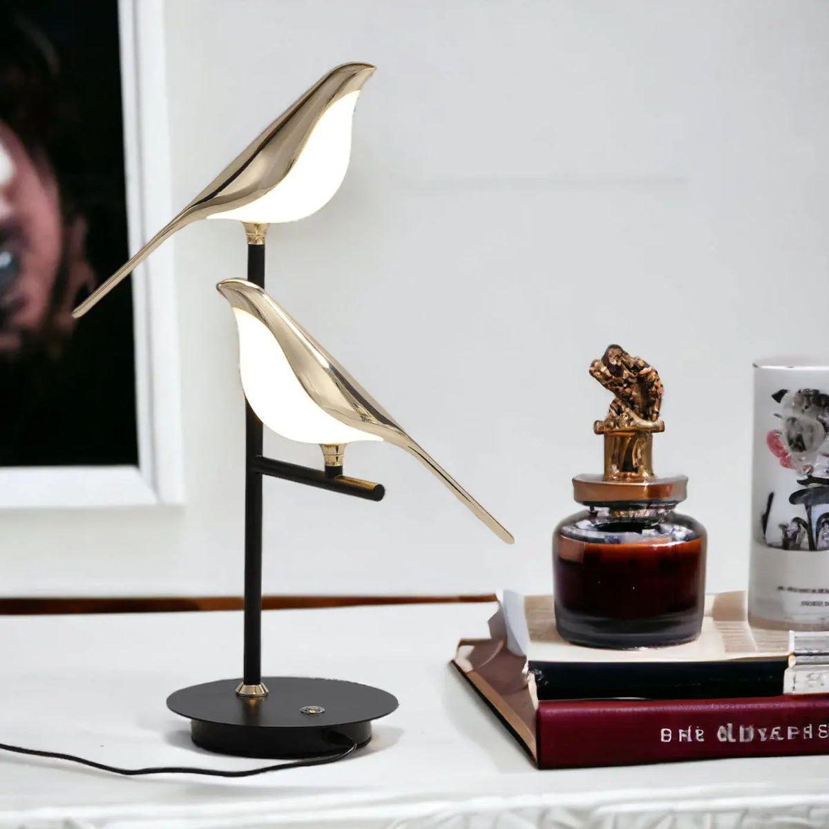 Golden Bird-Shaped LED Wall Sconce | Modern Nordic Style Light Fixture