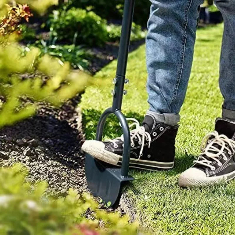 Half-Moon Design Lawn Edger with Wavy Edge | Manual Tool for Clean Lawn Edges & Beds