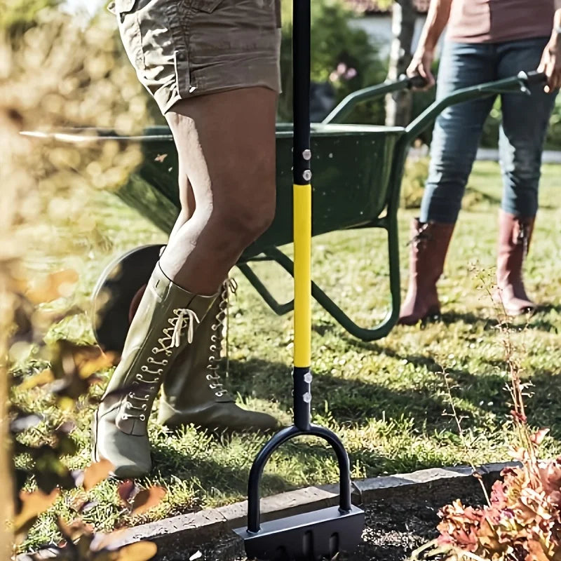 Half-Moon Design Lawn Edger with Wavy Edge | Manual Tool for Clean Lawn Edges & Beds