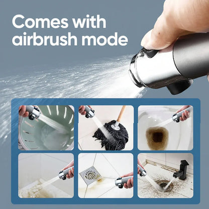 Handheld Filtered High-Pressure Shower Head with Water Spray Function