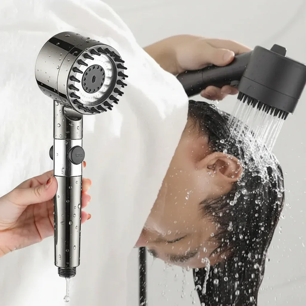 Handheld Filtered High-Pressure Shower Head with Water Spray Function
