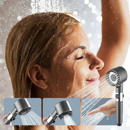 Handheld Filtered High-Pressure Shower Head with Water Spray Function