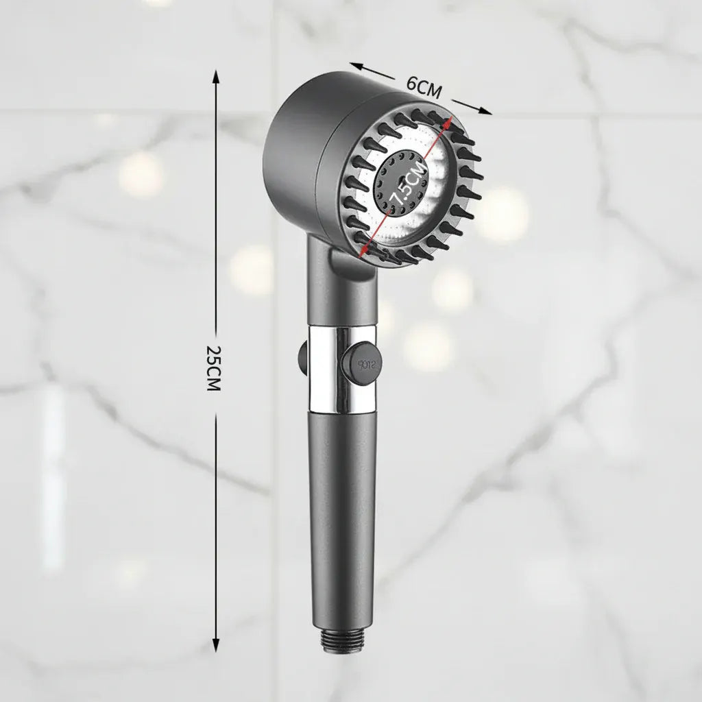 Handheld Filtered High-Pressure Shower Head with Water Spray Function