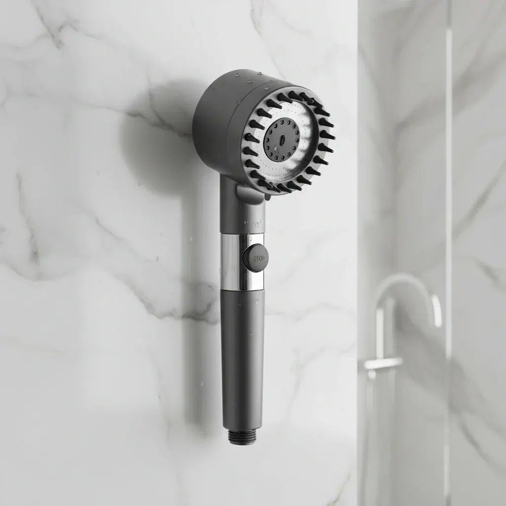 Handheld Filtered High-Pressure Shower Head with Water Spray Function