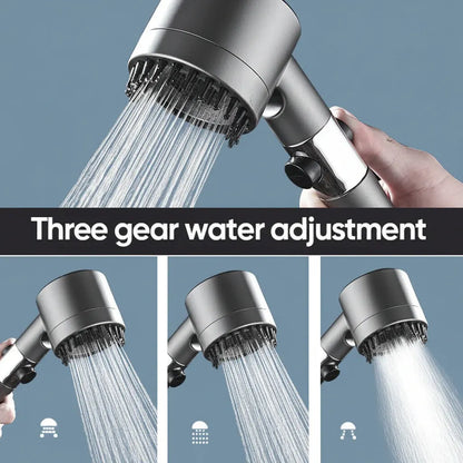 Handheld Filtered High-Pressure Shower Head with Water Spray Function