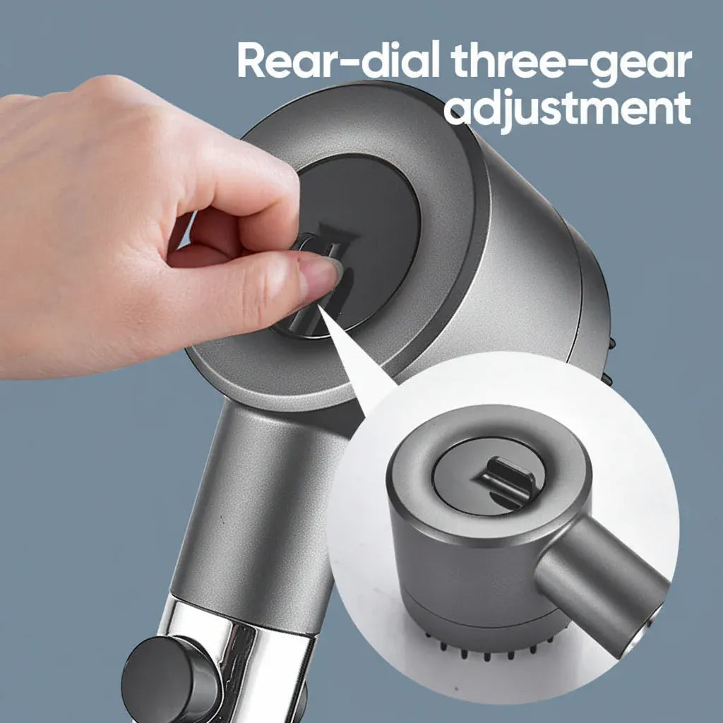 Handheld Filtered High-Pressure Shower Head with Water Spray Function