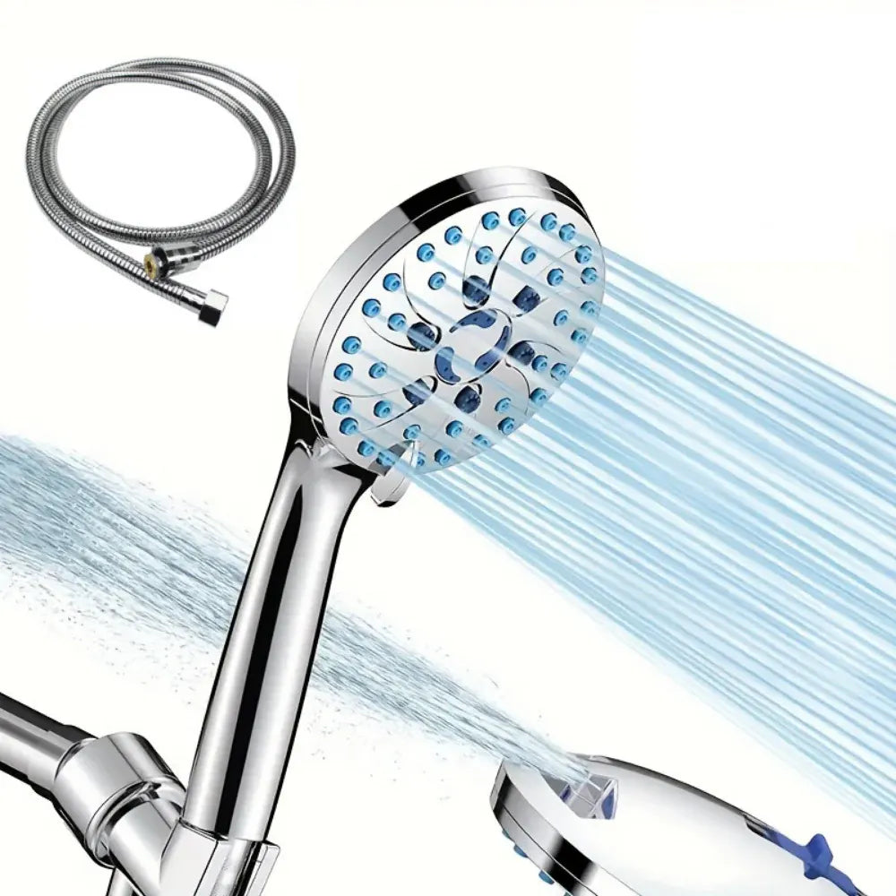 Handheld Multi-Function Shower Head with High Pressure Spray Hose Kit