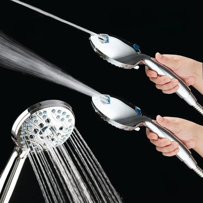 Handheld Multi-Function Shower Head with High Pressure Spray Hose Kit