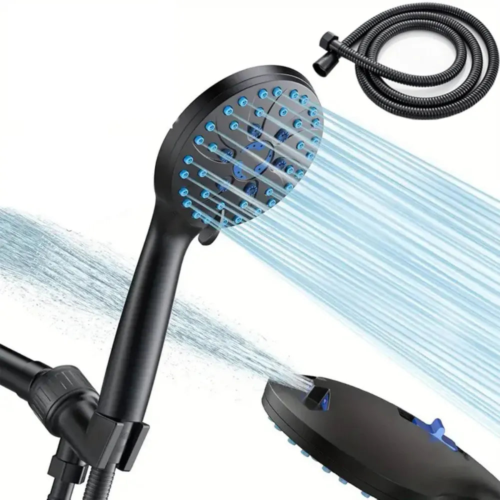 Handheld Multi-Function Shower Head with High Pressure Spray Hose Kit