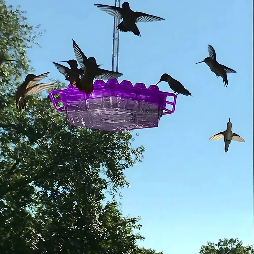 Hanging Hummingbird Nectar Feeder for Garden Feeding Stations