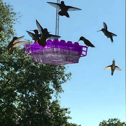 Hanging Hummingbird Nectar Feeder for Garden Feeding Stations
