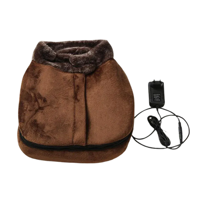 Heated Plush Vibrating Slippers for Cozy Foot Relaxation