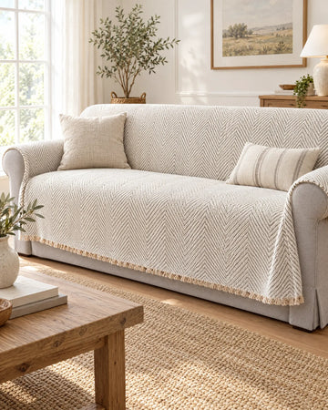 Herringbone Sofa Slipcover