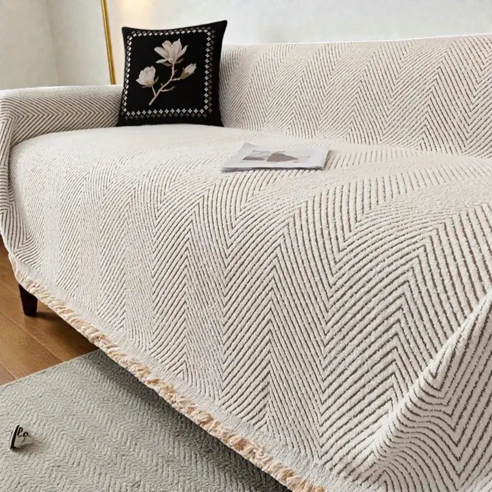 Herringbone Sofa Slipcover