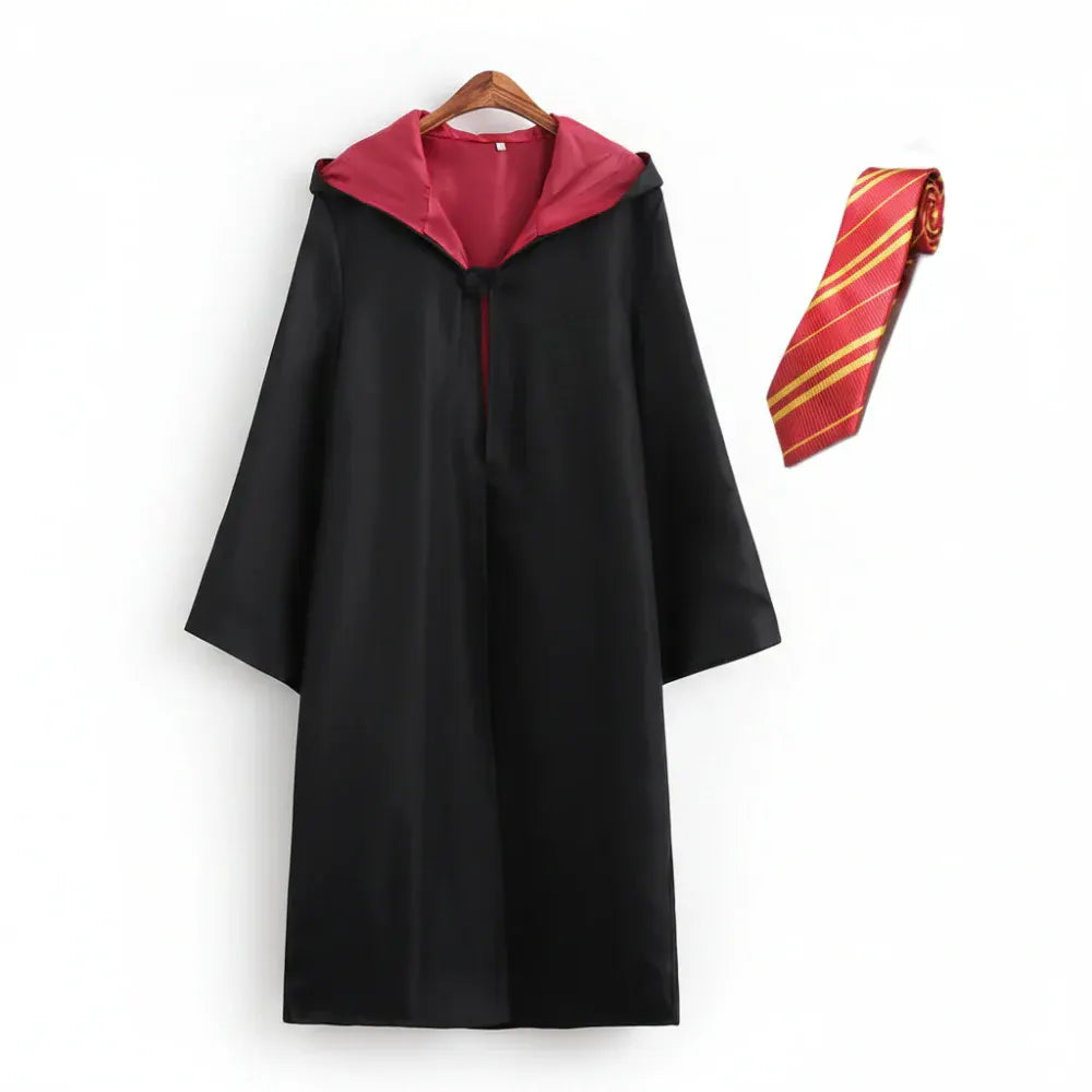 Kids & Adult Wizard Robe Costume Set with Accessories