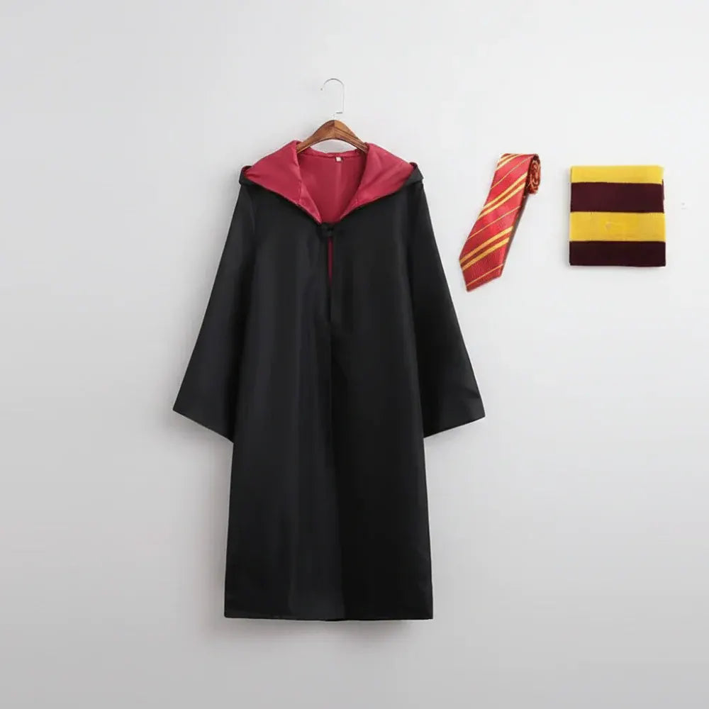 Kids & Adult Wizard Robe Costume Set with Accessories