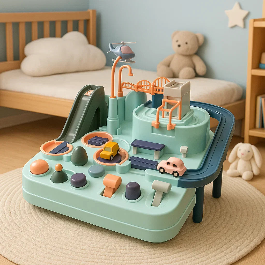 Kids City Adventure Race Track Puzzle Playset