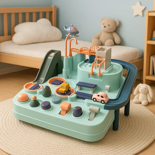 Kids City Adventure Race Track Puzzle Playset