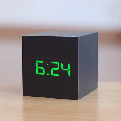 LED Digital Cube Display Alarm Clock