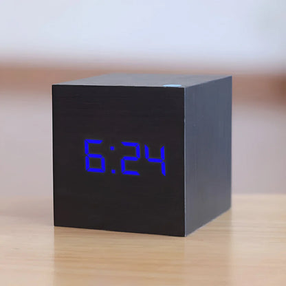 LED Digital Cube Display Alarm Clock