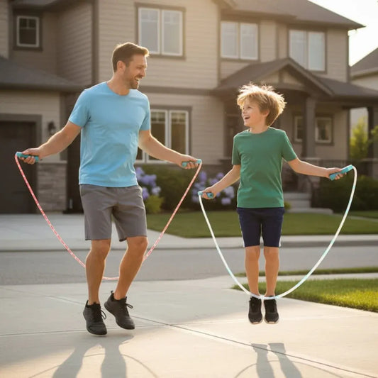 Light-Up Adjustable Jump Rope for Fun Cardio Workouts