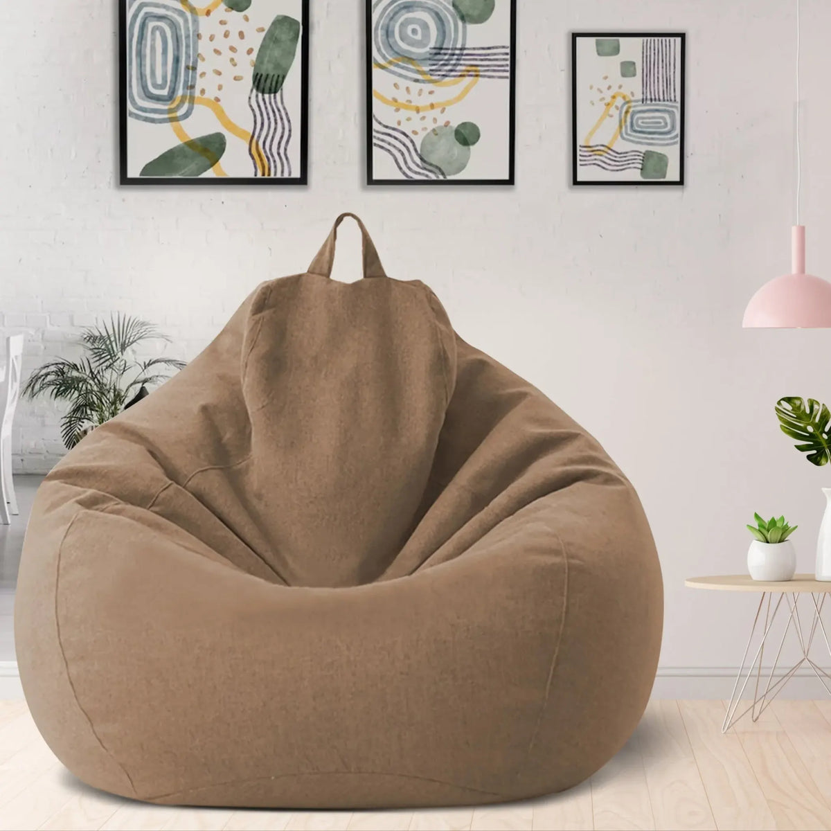 Luxury Linen Bean Bag – Ergonomic and Stylish Comfort Seat