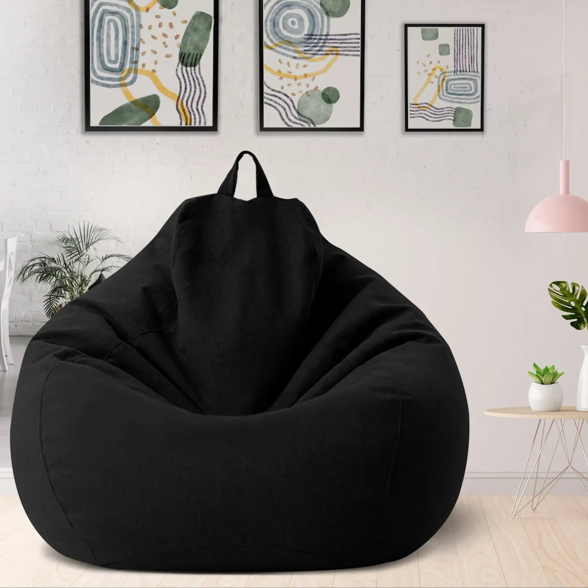 Luxury Linen Bean Bag – Ergonomic and Stylish Comfort Seat