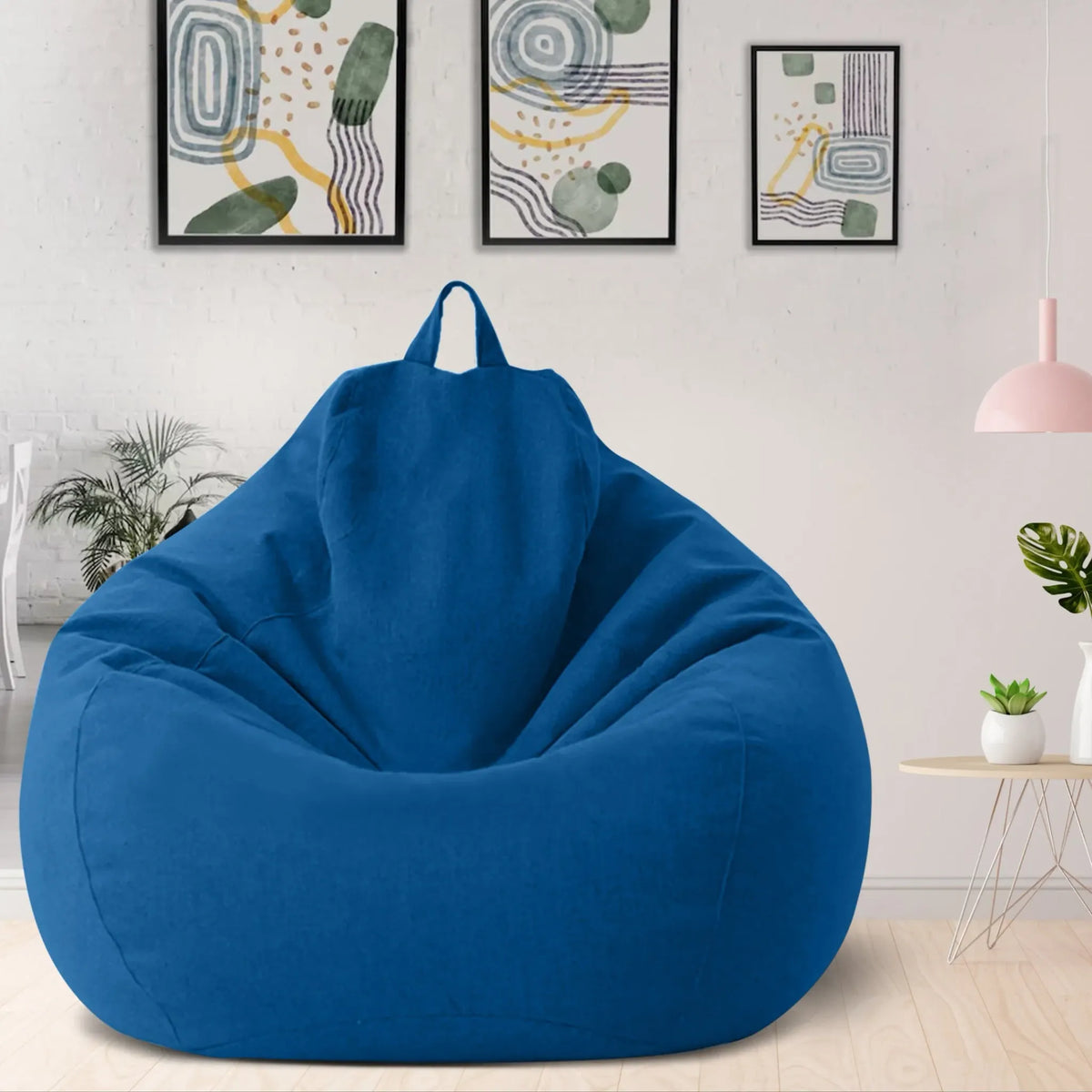 Luxury Linen Bean Bag – Ergonomic and Stylish Comfort Seat