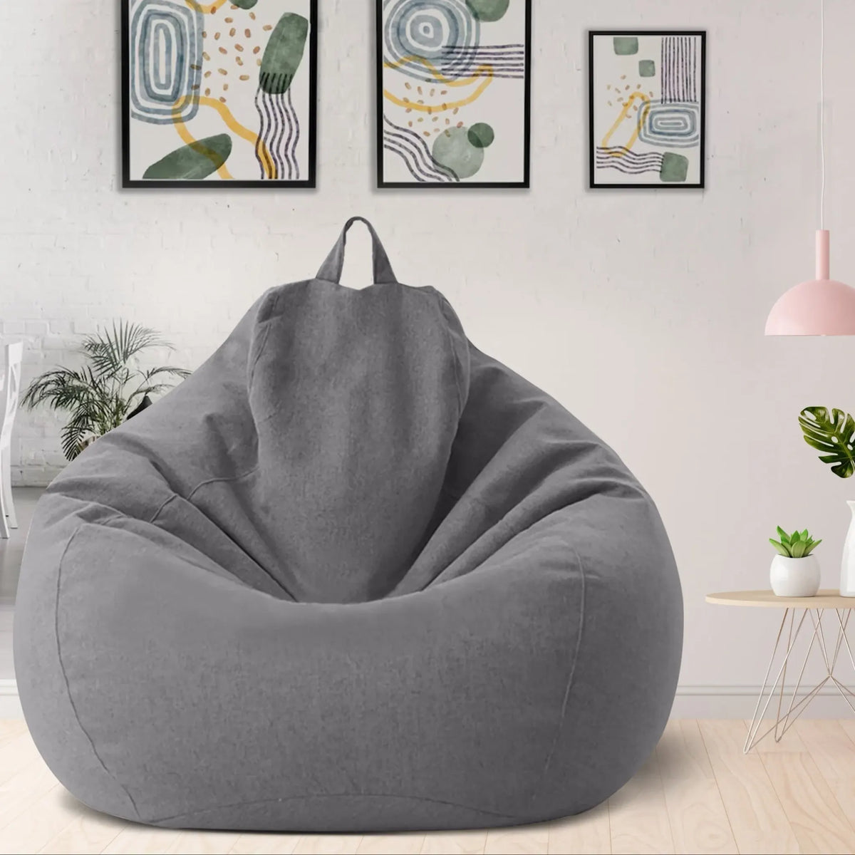 Luxury Linen Bean Bag – Ergonomic and Stylish Comfort Seat