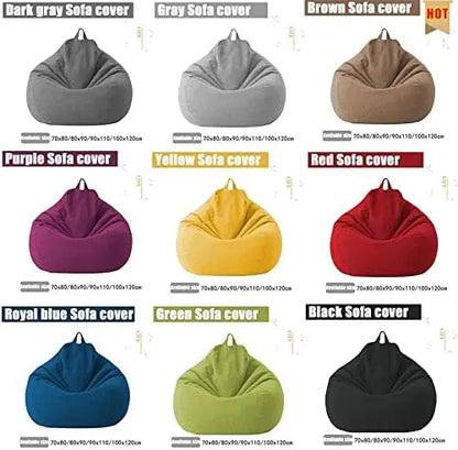 Luxury Linen Bean Bag – Ergonomic and Stylish Comfort Seat