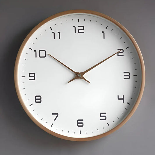 Modern Wooden Wall Clock - Silent Non-Ticking Decorative Home Decor