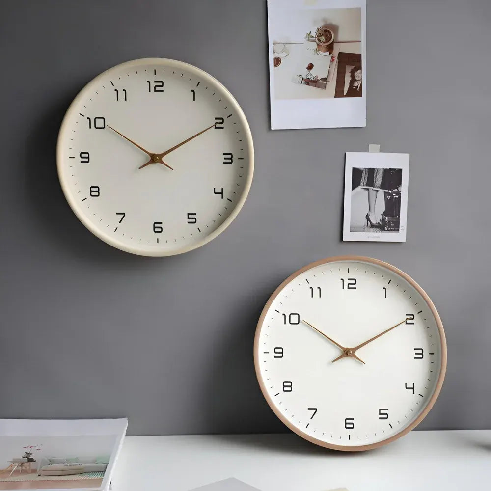 Modern Wooden Wall Clock - Silent Non-Ticking Decorative Home Decor
