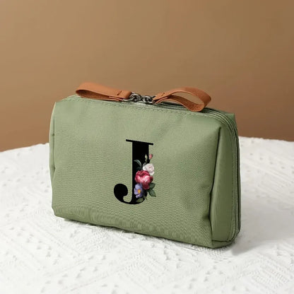 Mother's Day Travel Cosmetic Bag Letter Print Makeup Organizer Case