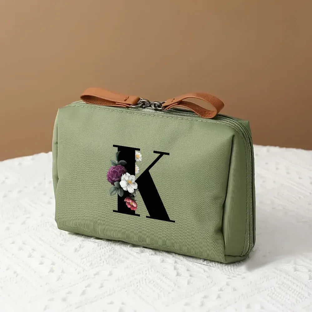 Mother's Day Travel Cosmetic Bag Letter Print Makeup Organizer Case