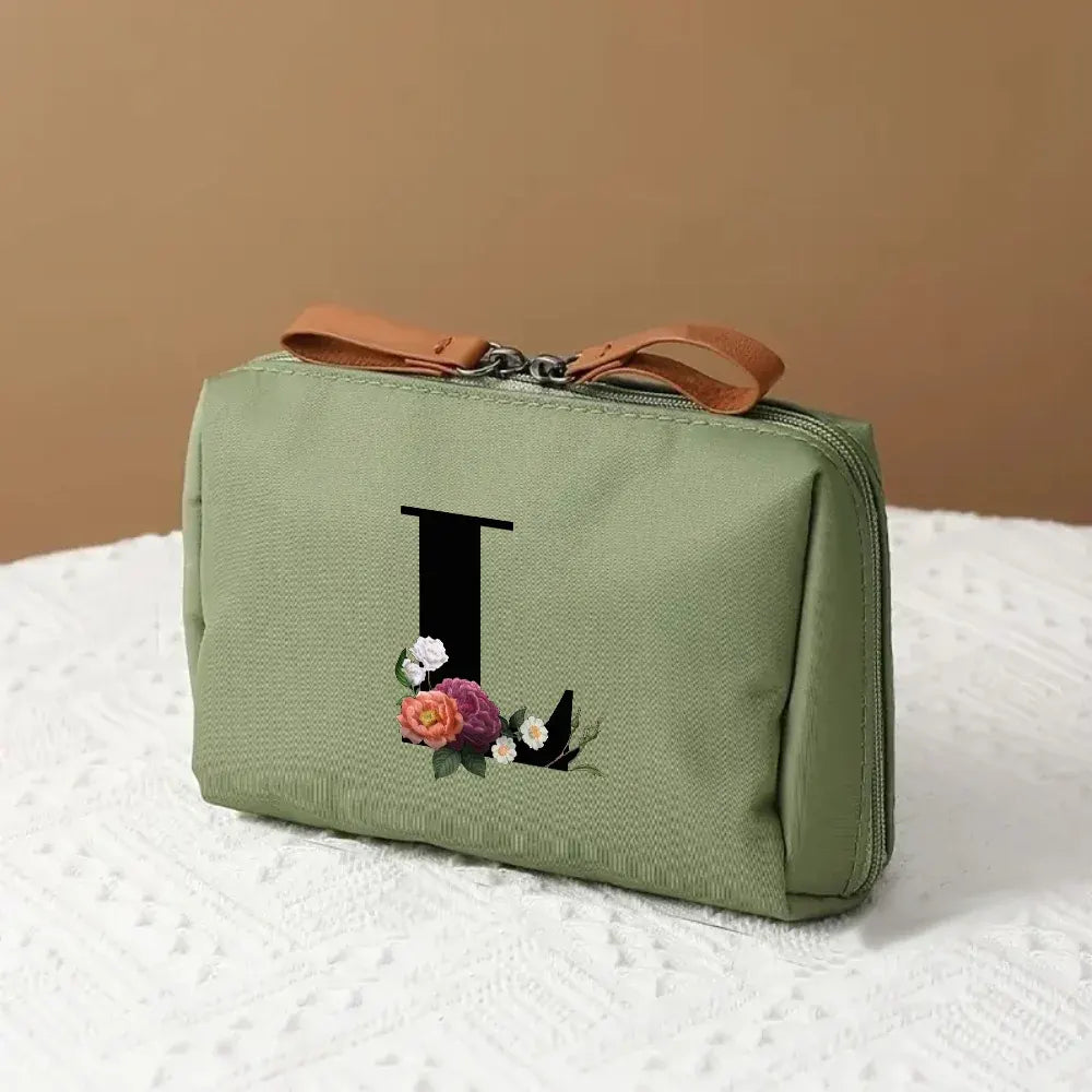 Mother's Day Travel Cosmetic Bag Letter Print Makeup Organizer Case