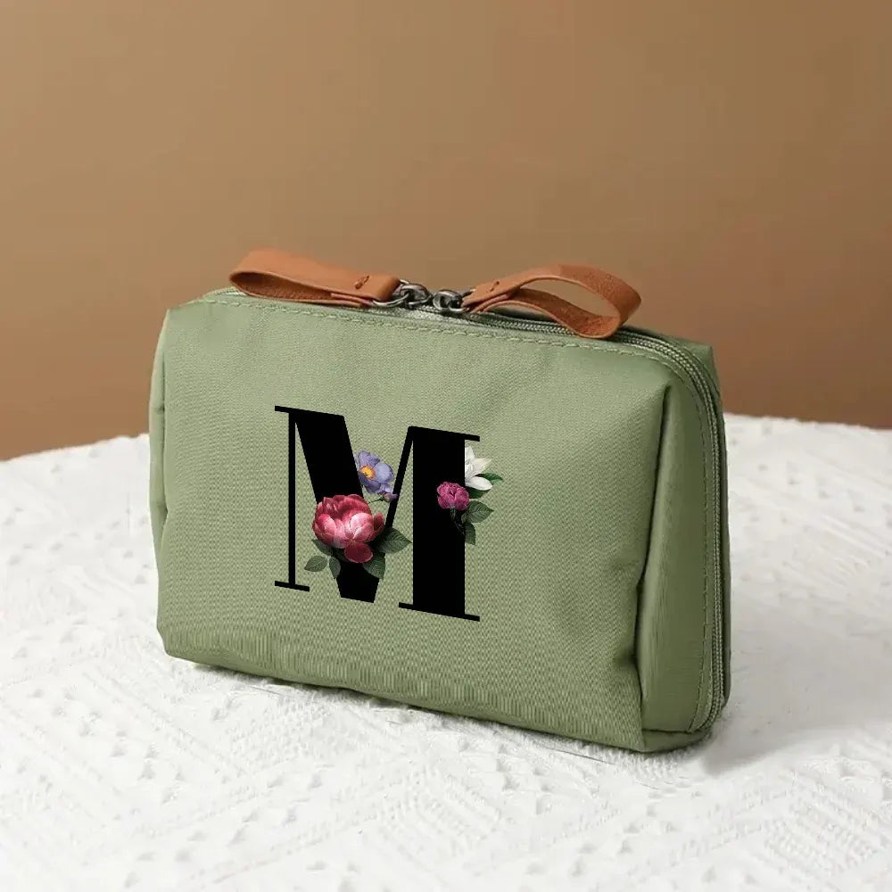 Mother's Day Travel Cosmetic Bag Letter Print Makeup Organizer Case