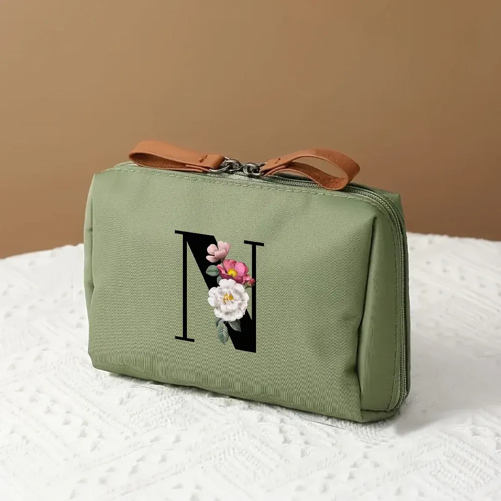 Mother's Day Travel Cosmetic Bag Letter Print Makeup Organizer Case