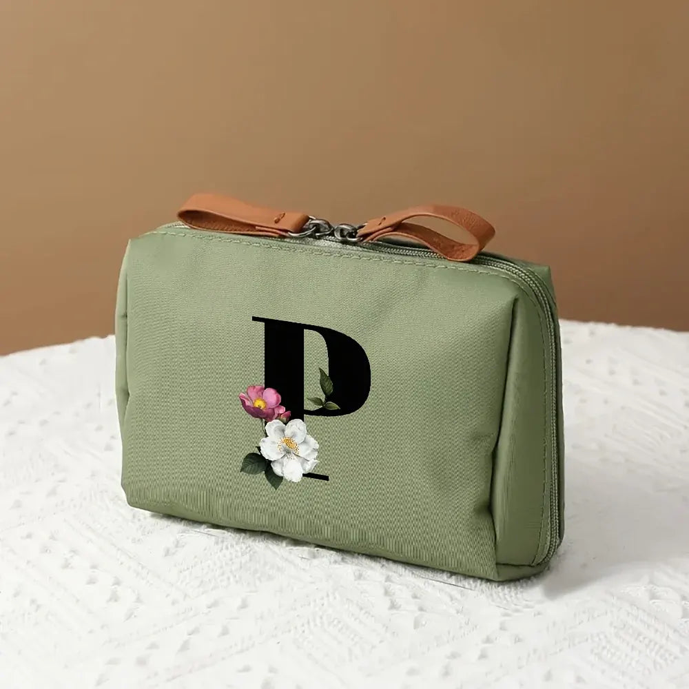 Mother's Day Travel Cosmetic Bag Letter Print Makeup Organizer Case