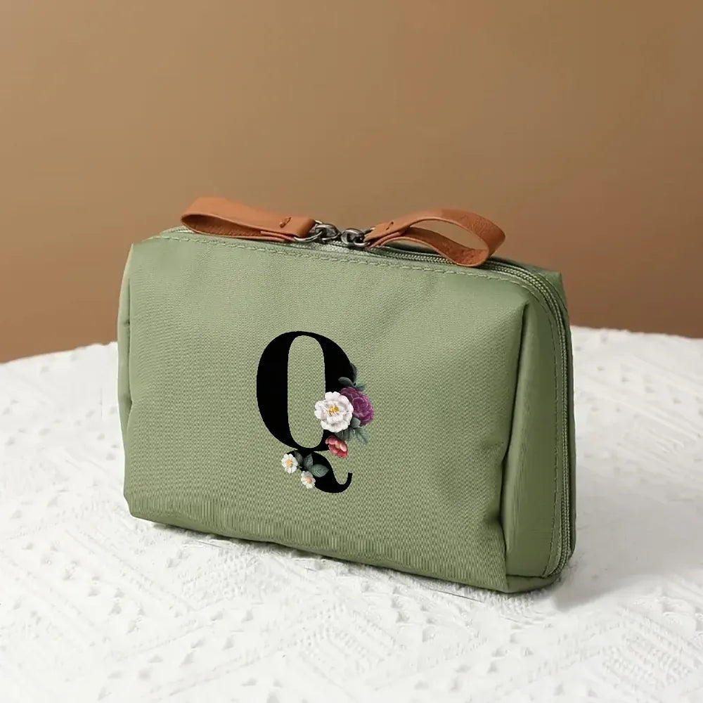 Mother's Day Travel Cosmetic Bag Letter Print Makeup Organizer Case
