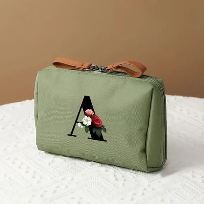 Mother's Day Travel Cosmetic Bag Letter Print Makeup Organizer Case