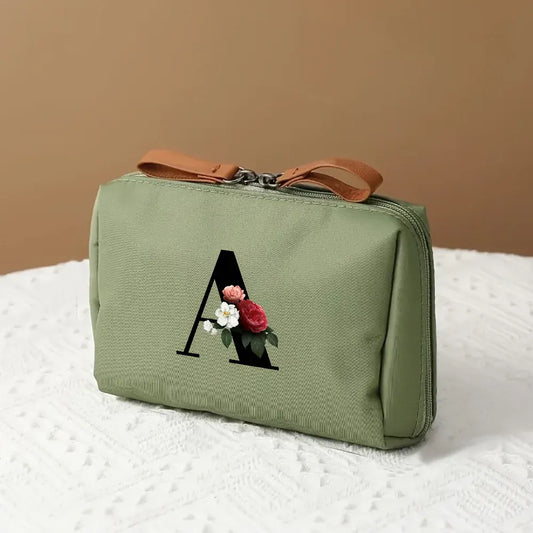 Mother's Day Travel Cosmetic Bag Letter Print Makeup Organizer Case