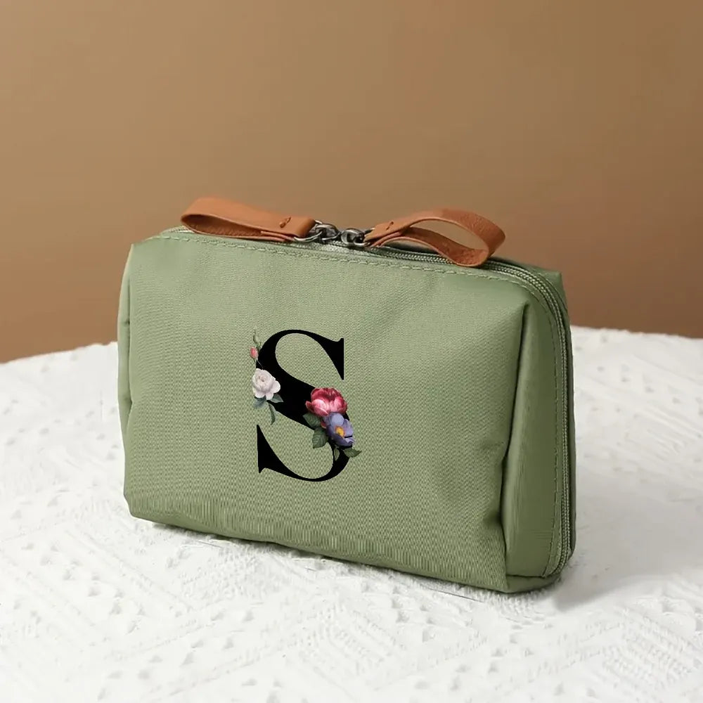 Mother's Day Travel Cosmetic Bag Letter Print Makeup Organizer Case