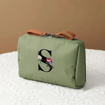 Mother's Day Travel Cosmetic Bag Letter Print Makeup Organizer Case